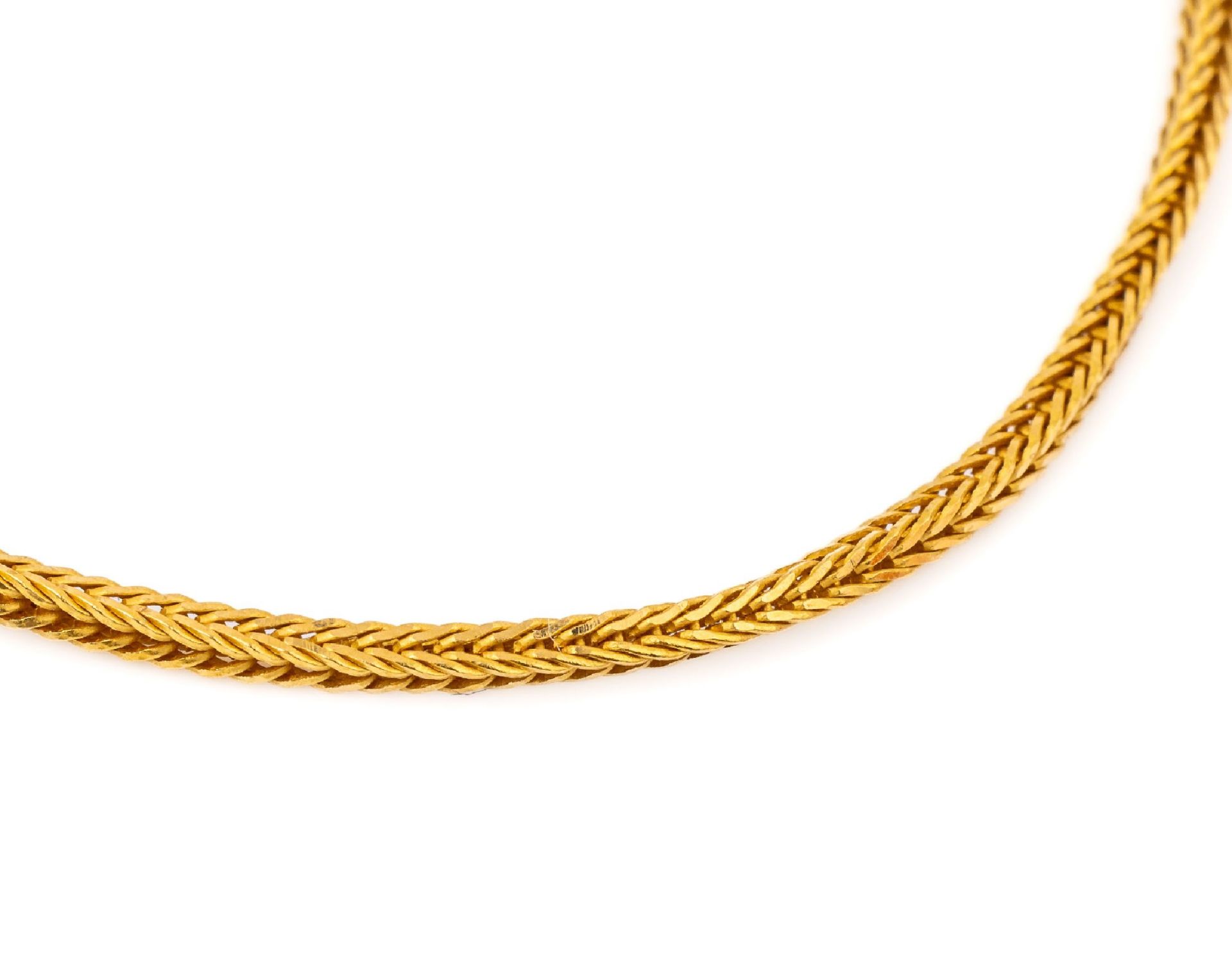 18 kt Gold Kette, ca. 10.9 g, GG 750/000, L. ca. 68 cm,