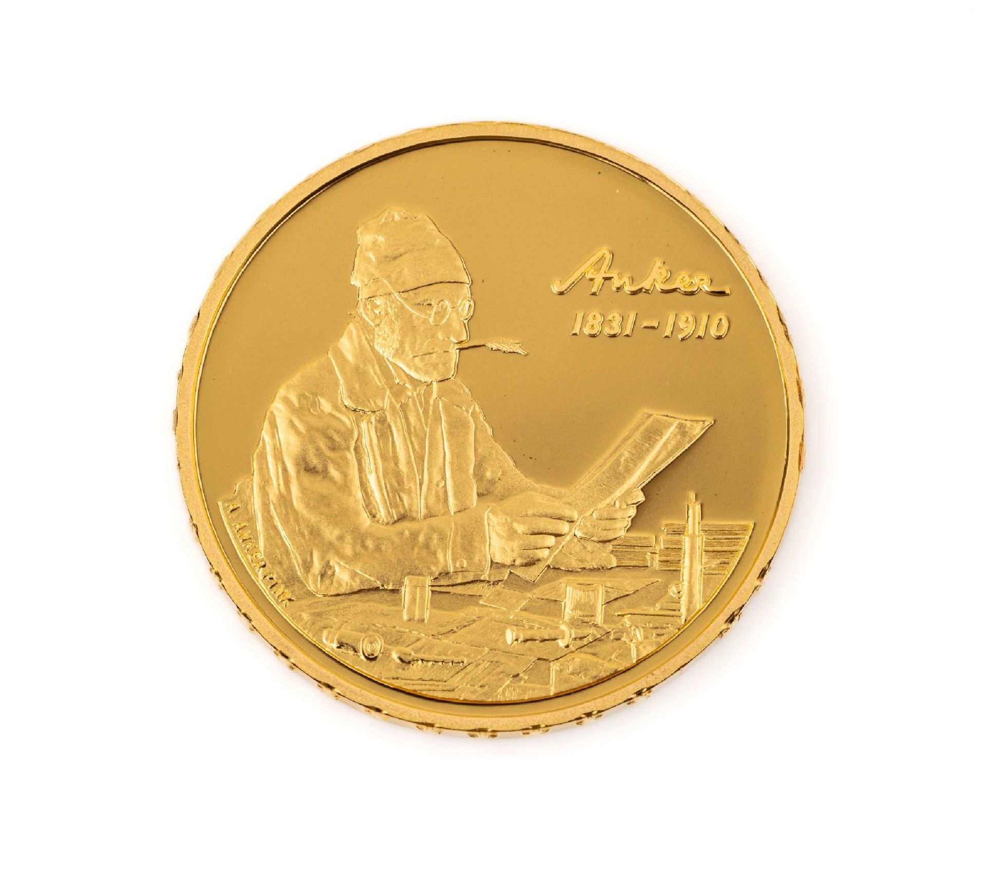 Goldmünze 50 Franken, Schweiz 2010, zum 100. Todestag