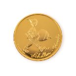 Goldmünze 50 Franken, Schweiz 2011, Schellen-Ursli, in