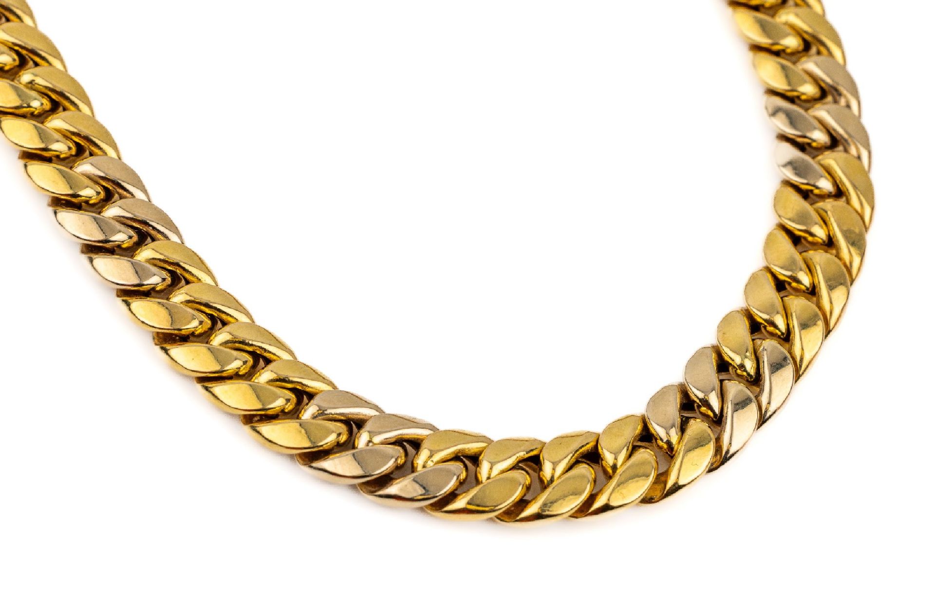 18 kt Gold Collier, ca. 45.6 g, GG 750/000,L. ca. 45.5