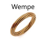 18 kt Gold WEMPE Ring, GG/WG/RG 750/000, WEMPE by KIM,