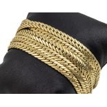 14 kt Gold Armband, ca. 41.0 g, GG 585/000,5-rhg., L.