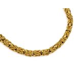 14 kt Gold Kette, ca. 46,9 g, GG 585/000, Kordelglieder,