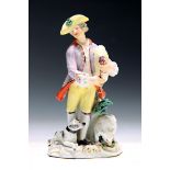 Porzellanfigur 'Dudelsackspieler', Meissen, Entw. J.J.