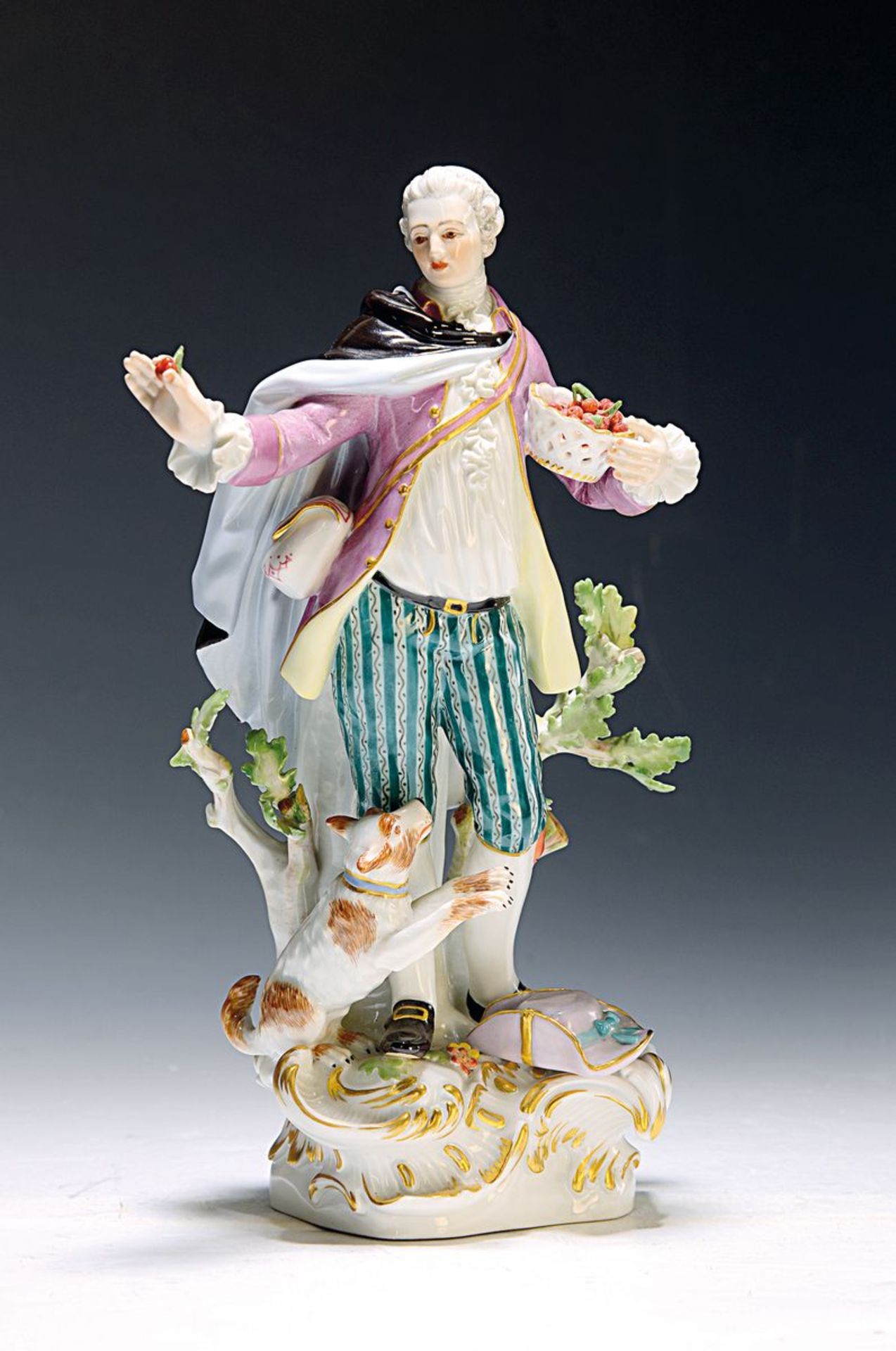Große Porzellanfigur, Meissen, 2. Hälfte 20. Jh., Schäfer