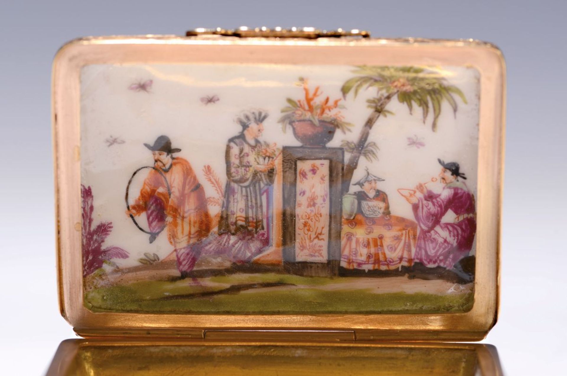 Frühe Tabatiere, Meissen, um 1730, Porzellan, feine - Image 7 of 13