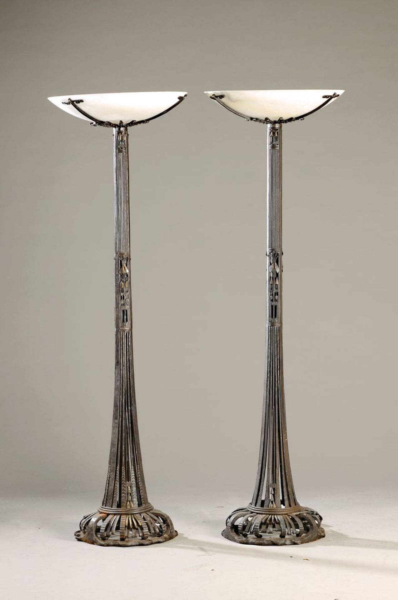 Stehlampe, Frankreich, 1930er Jahre, Art-Deco, schwerer,