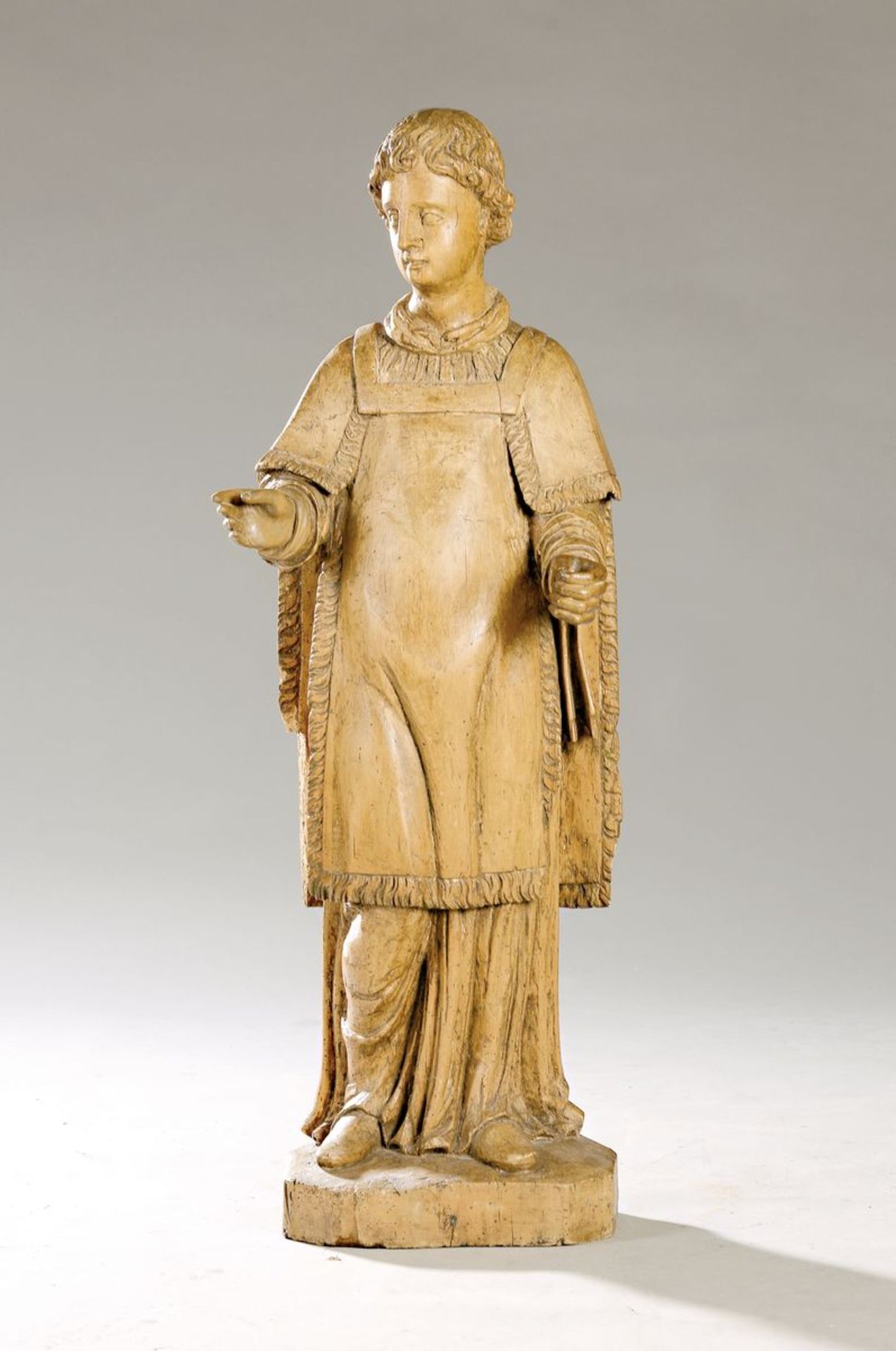 Wohl Apostelskulptur, süddeutsch, um 1770/1800, Vollholz,