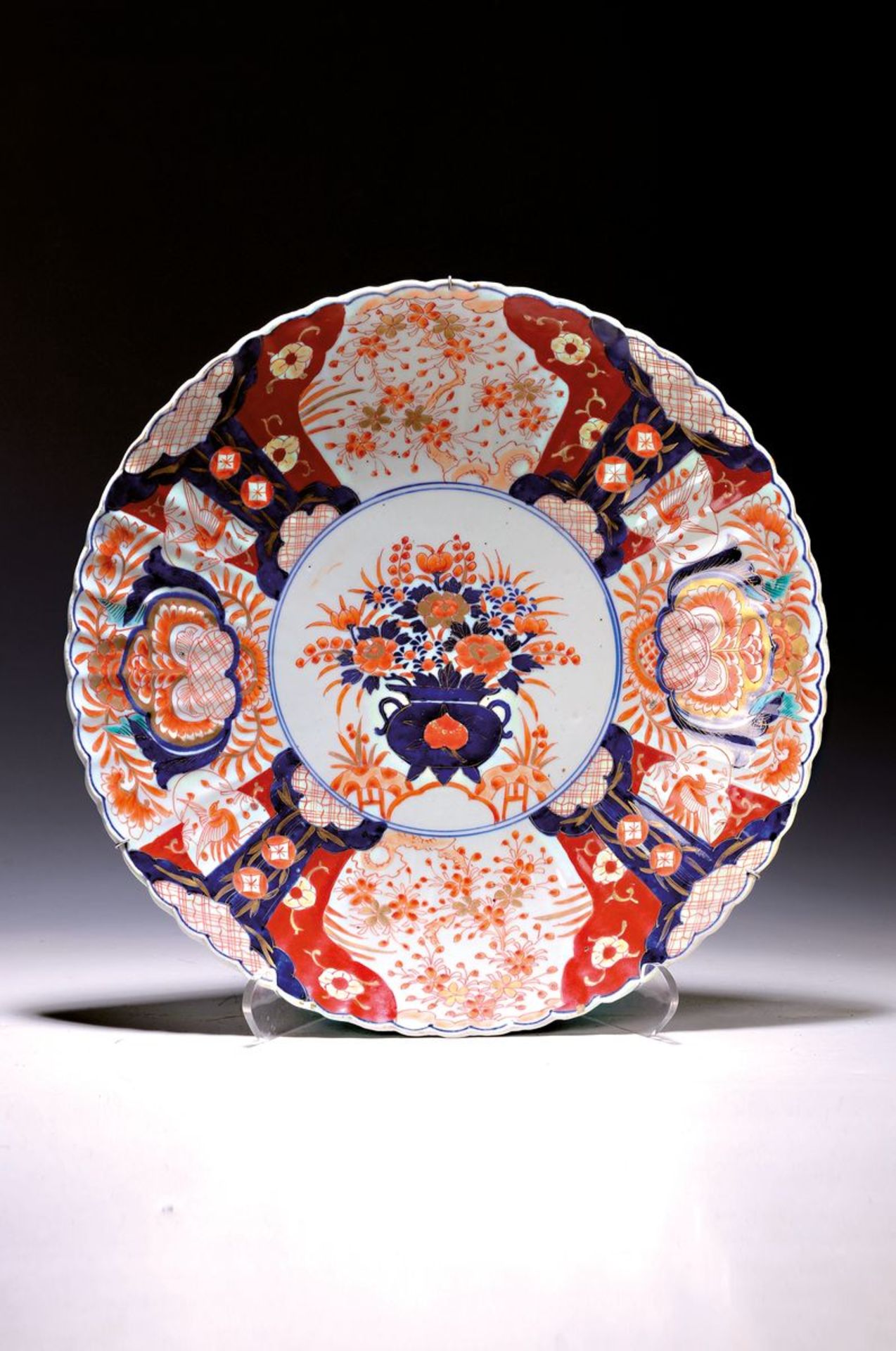 Großer Teller/Platte, Imari, um 1900, Porzellan,