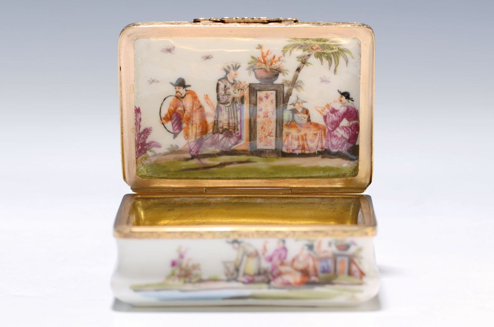 Frühe Tabatiere, Meissen, um 1730, Porzellan, feine - Image 8 of 13