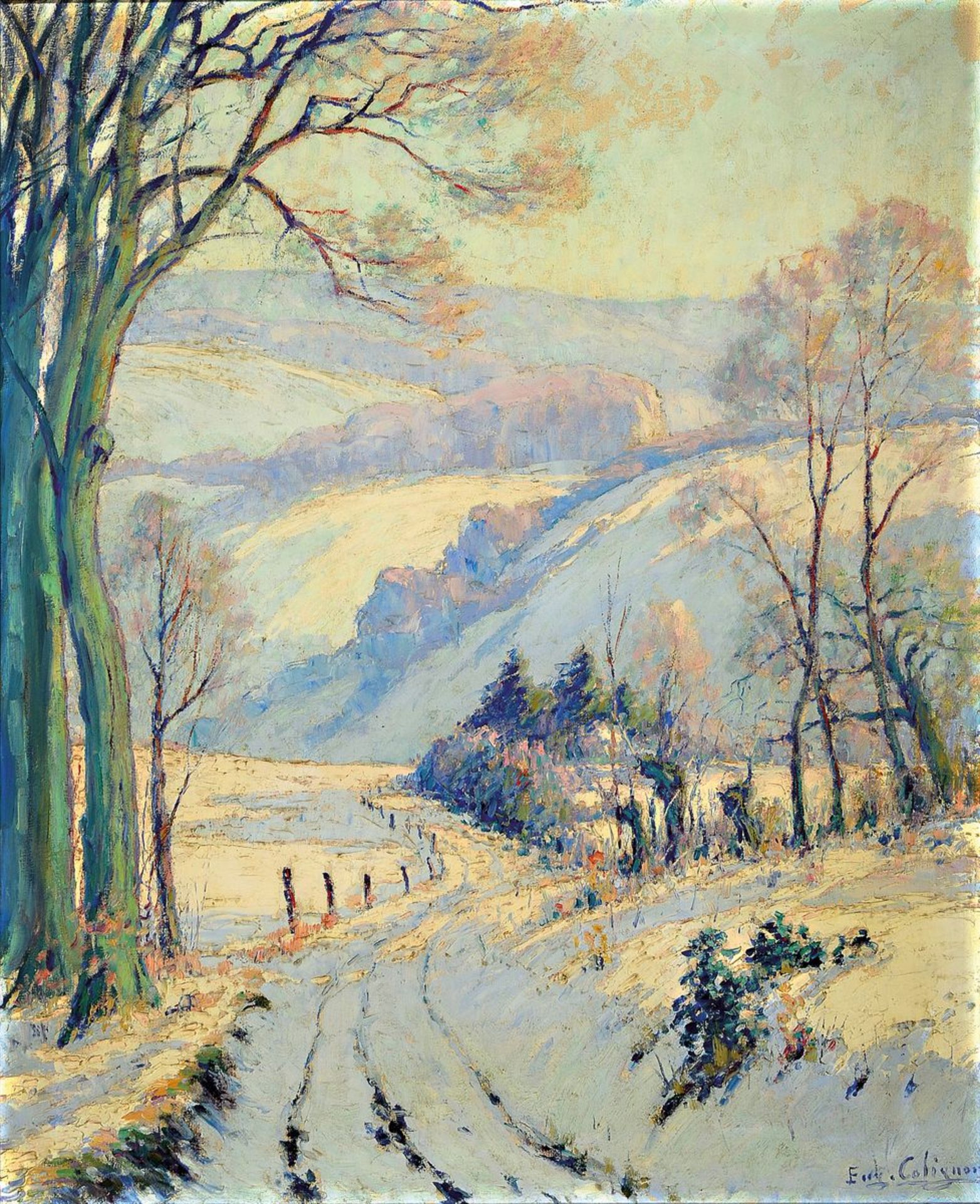 Eugène Colignon, 1876-1961 Frankreich, Verschneite