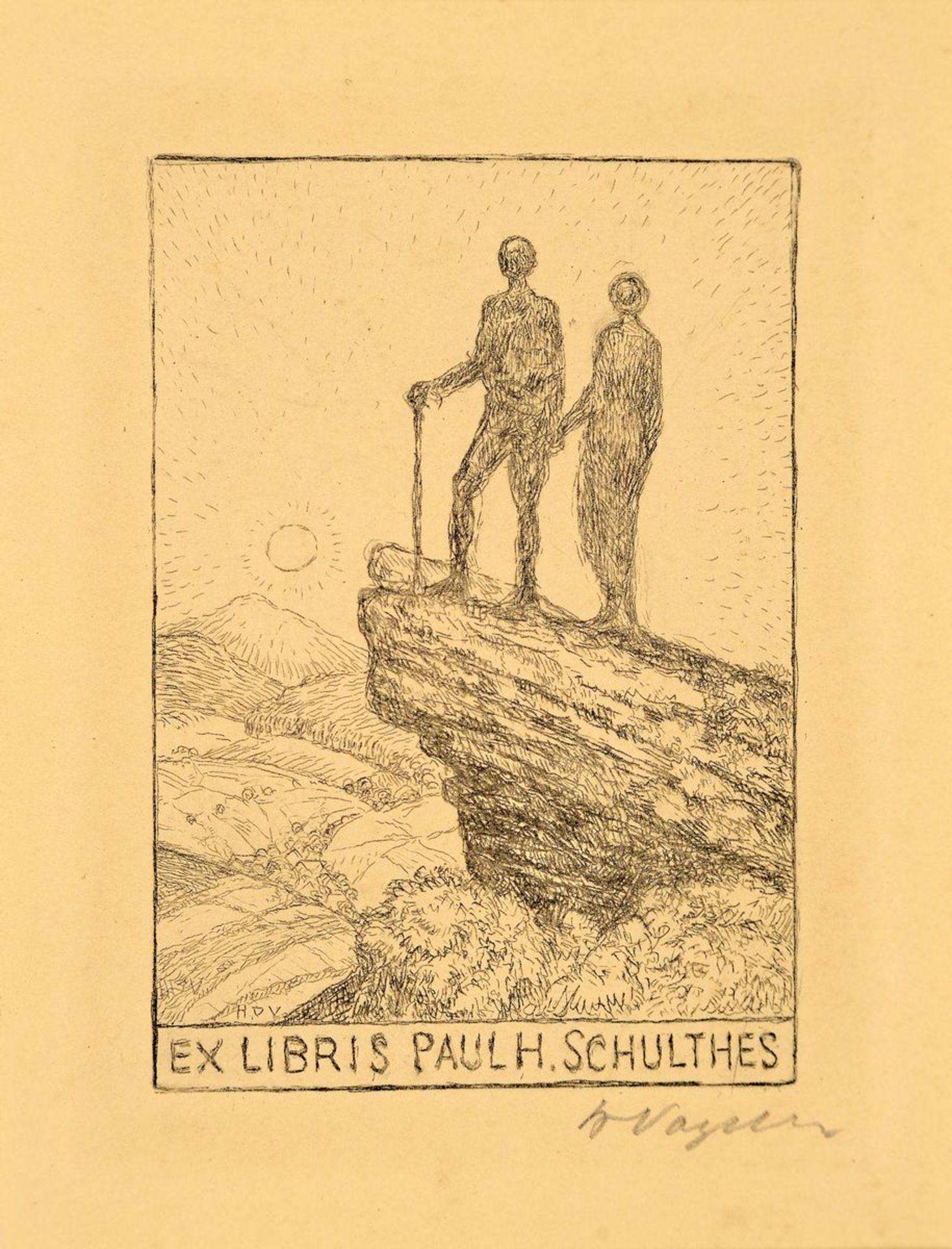 ExLibris: Heinrich Vogeler, 1872 Bremen-1942