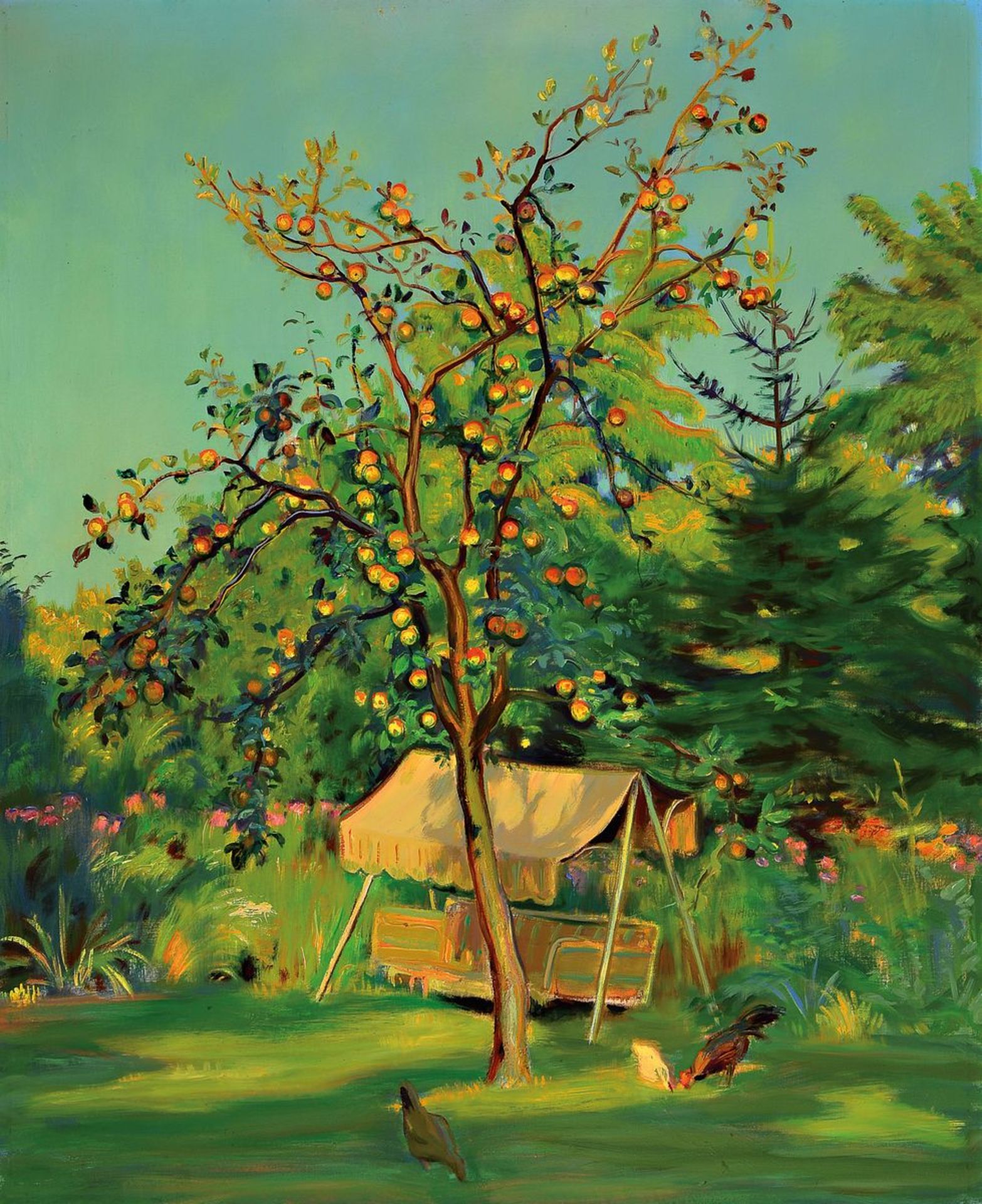 Hermann Croissant, 1897-1963 Landau, Im Garten des