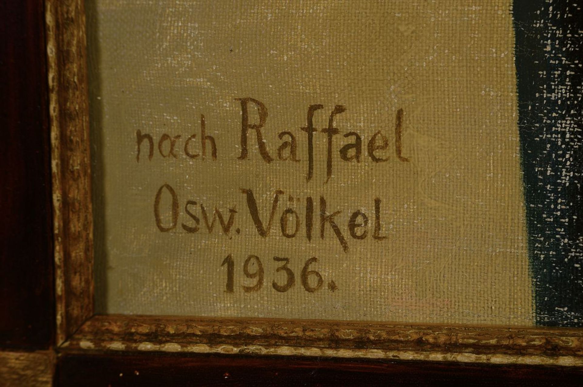 Oswald Völkel, 1873 Schlegel-1952 Gräfeling , frühe - Bild 2 aus 3