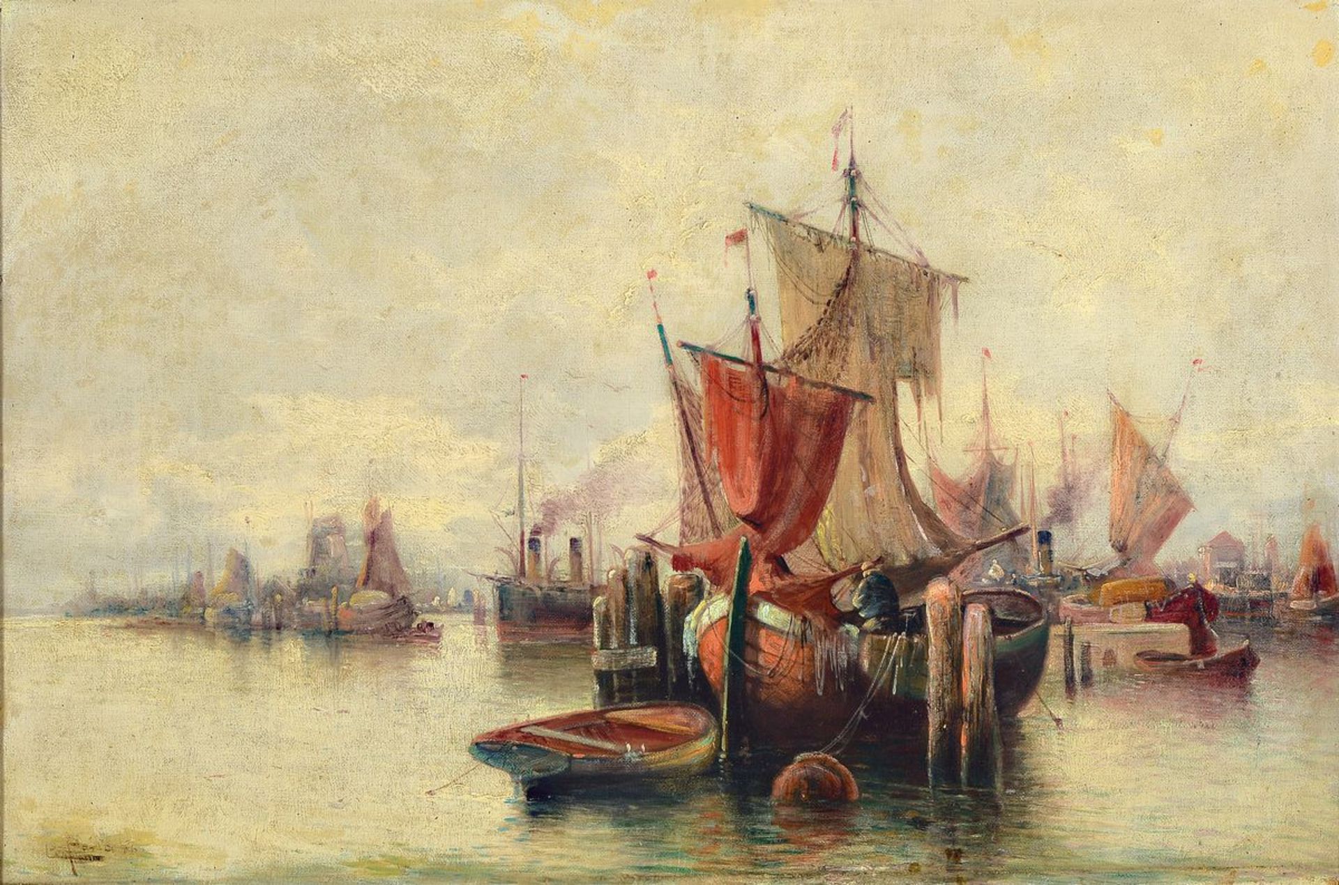 Karl Kaufmann, 1843-1902/05, wohl niederländischer Hafen