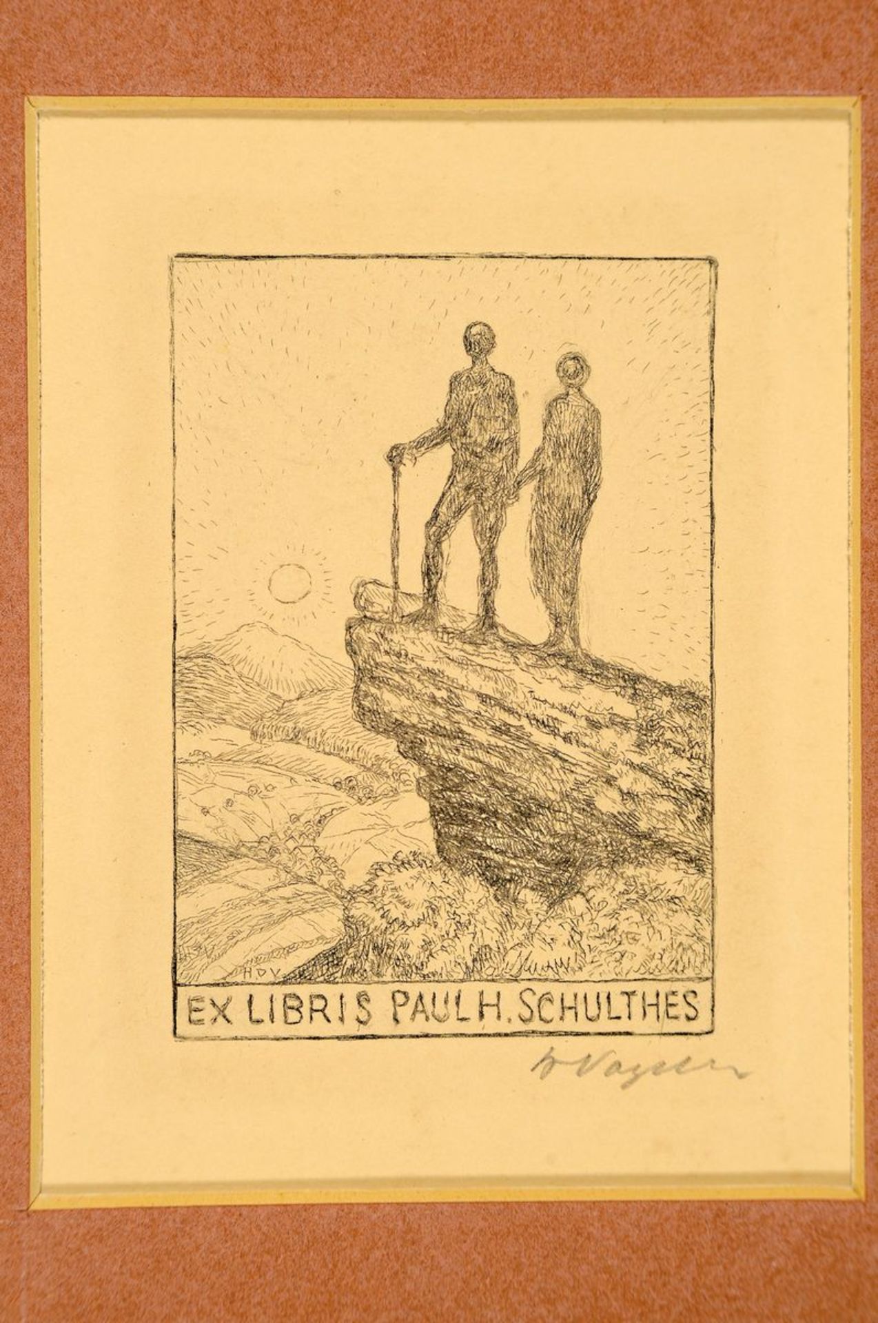 ExLibris: Heinrich Vogeler, 1872 Bremen-1942 - Bild 2 aus 2