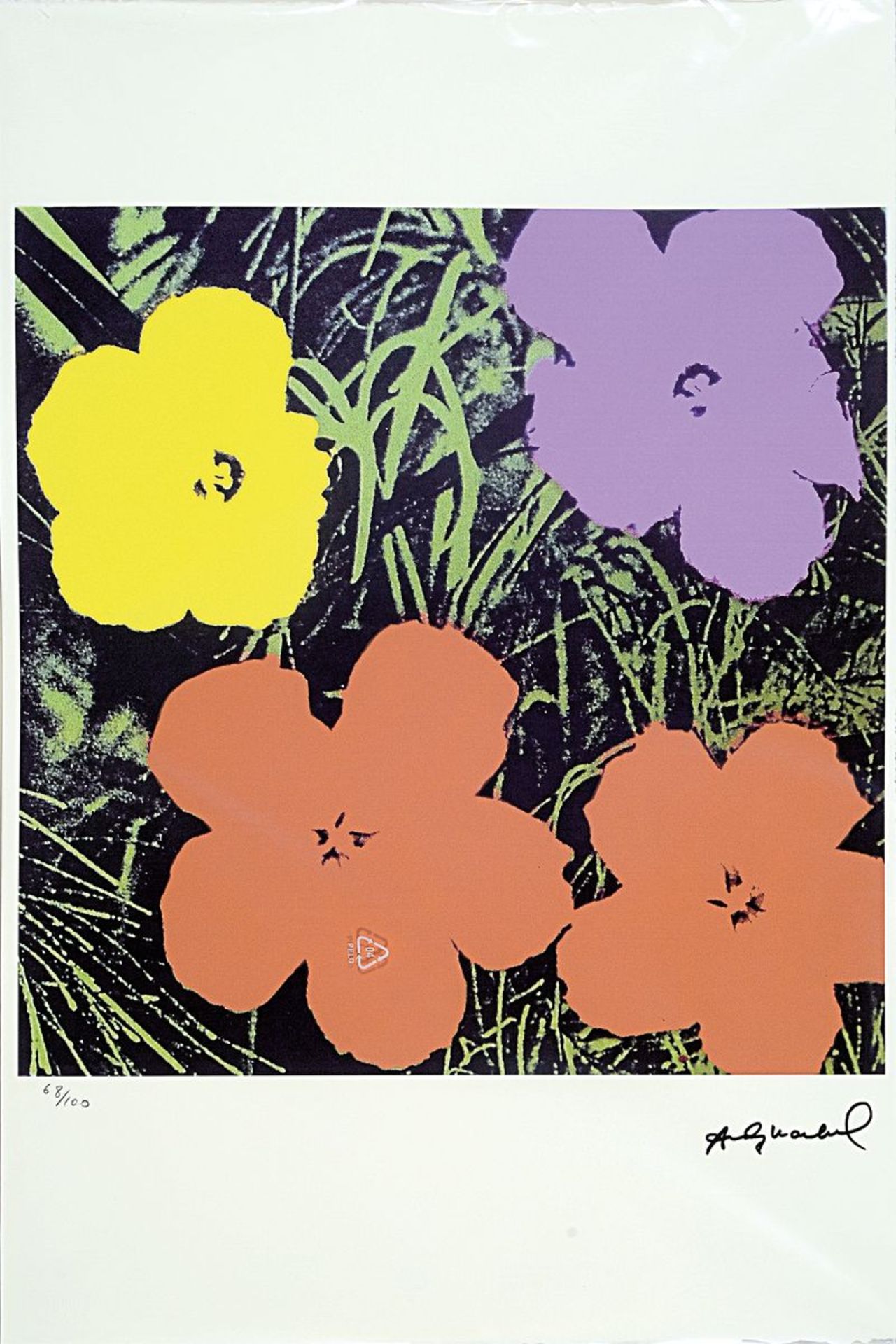 Nach Andy Warhol (1928-1987), Lithographie, 'Flowers 67'