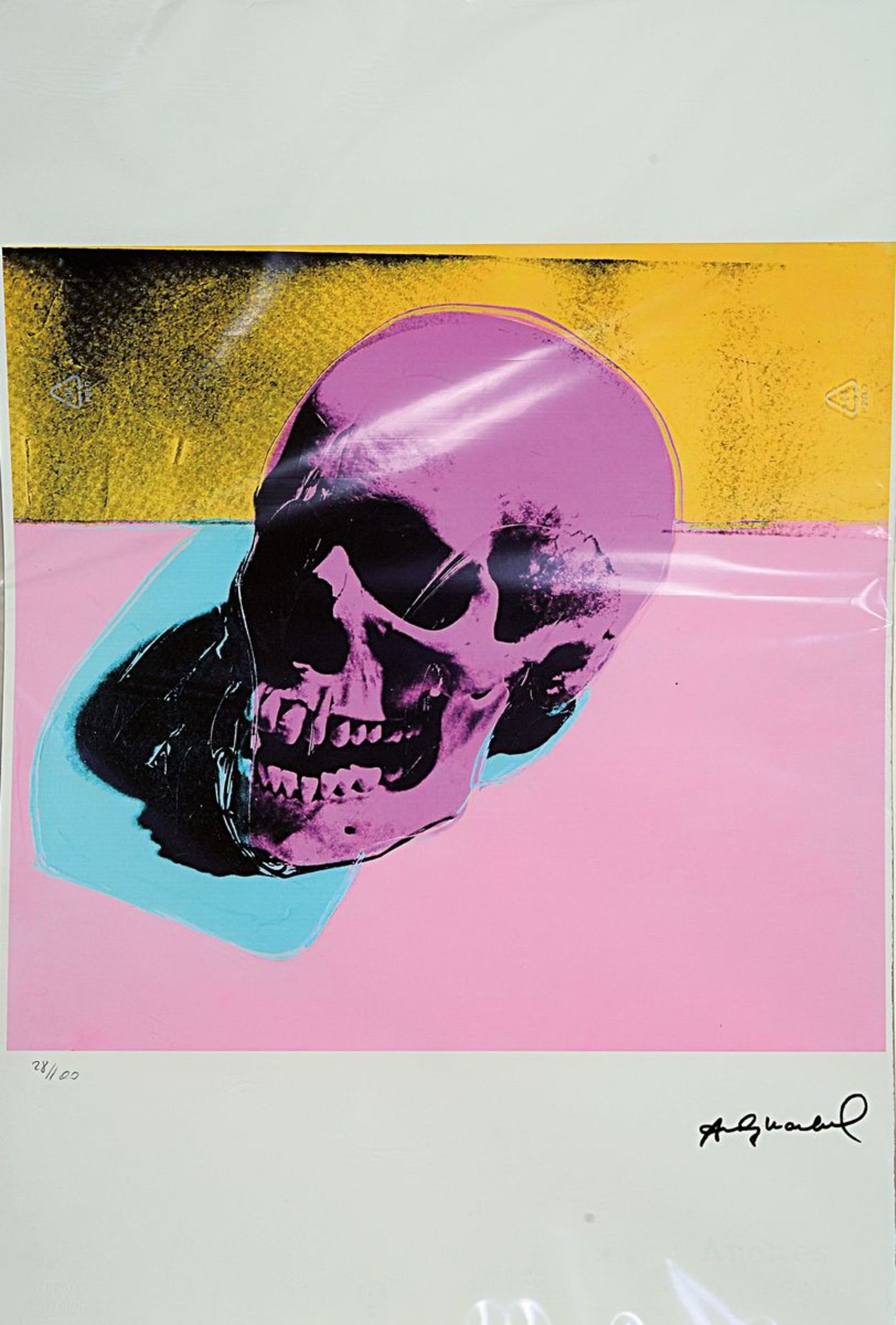 Nach Andy Warhol (1928-1987), Lithographie, 'Skull'