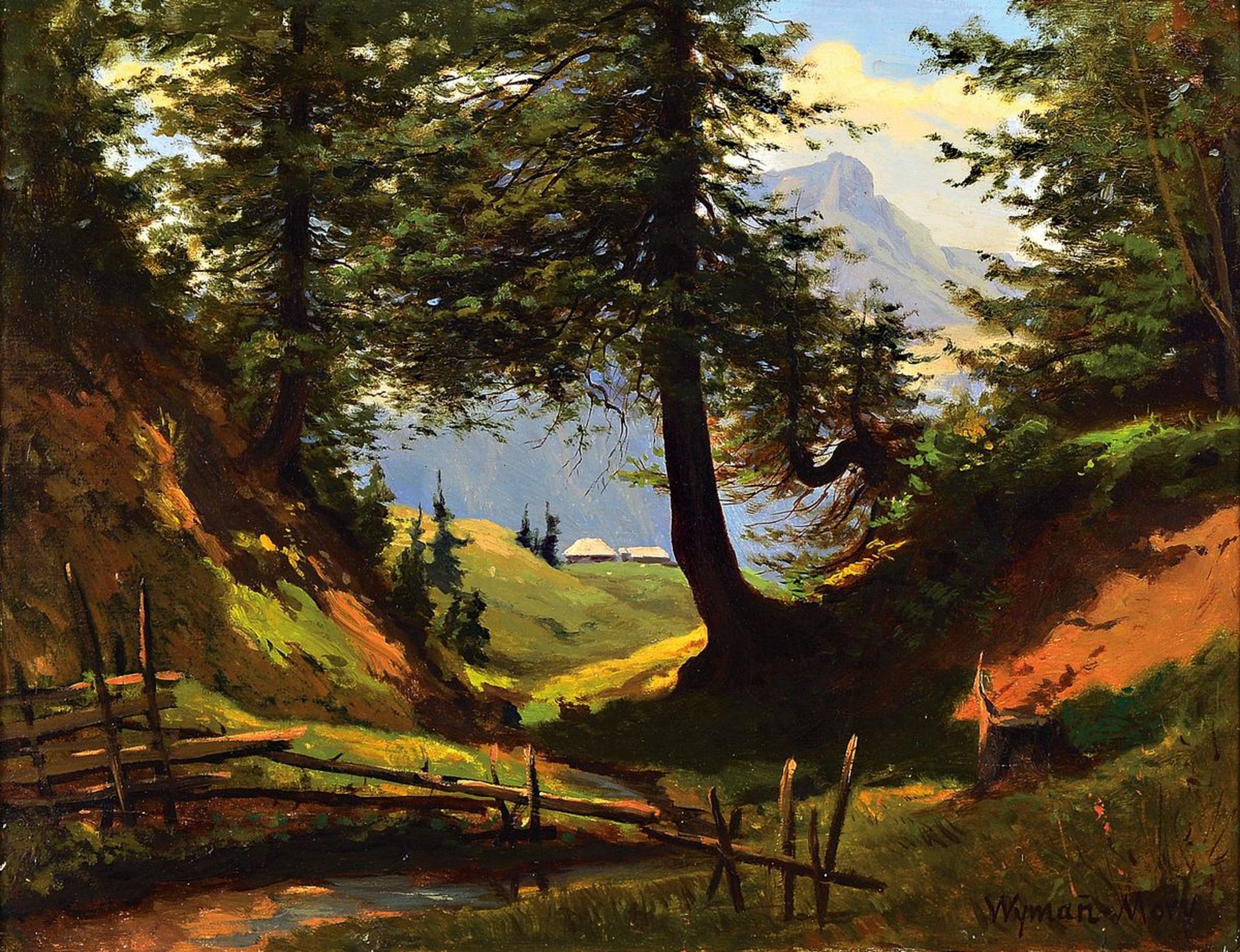 Carl Christian Wymann-Mory, 1836-1898, schweizer Künstler,