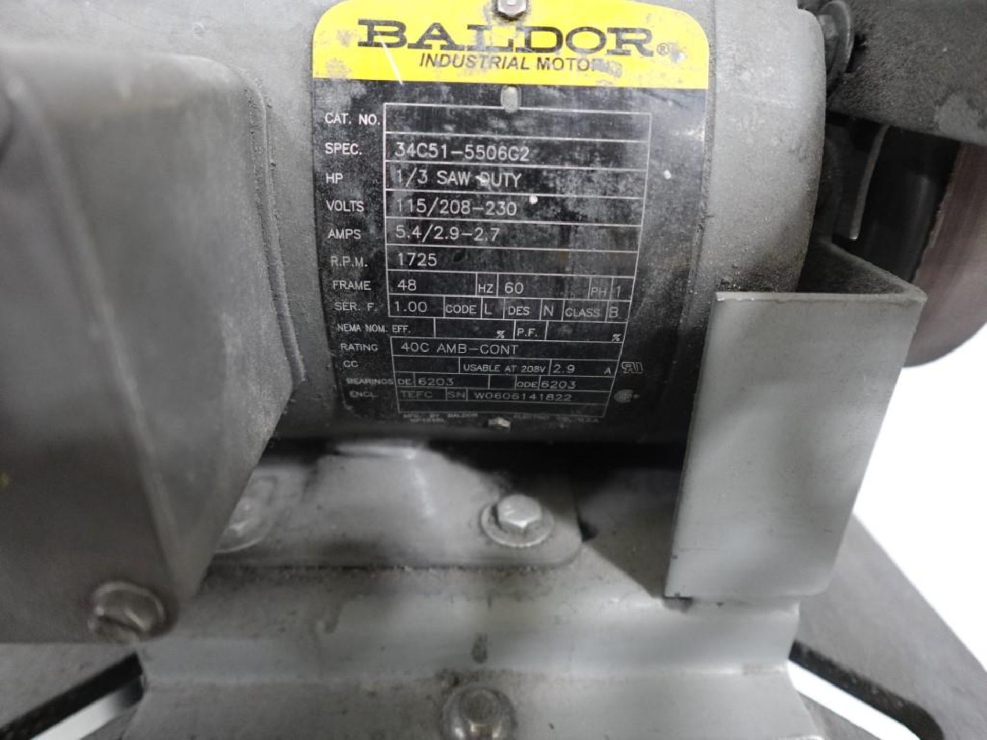 Baldor Belt Sander  - Image 5 of 5