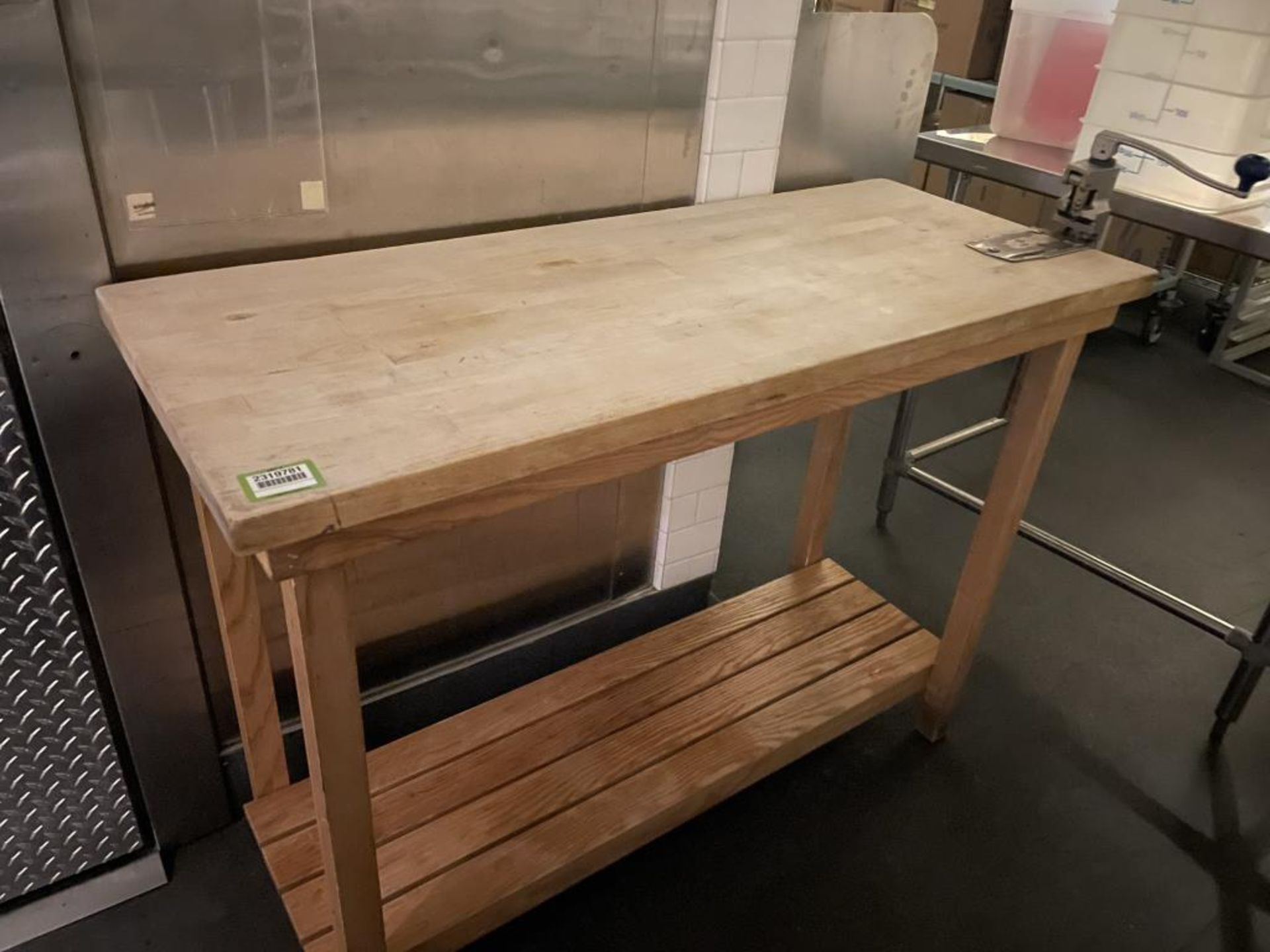 Maple Butcher Block Prep Table 48" x 20"