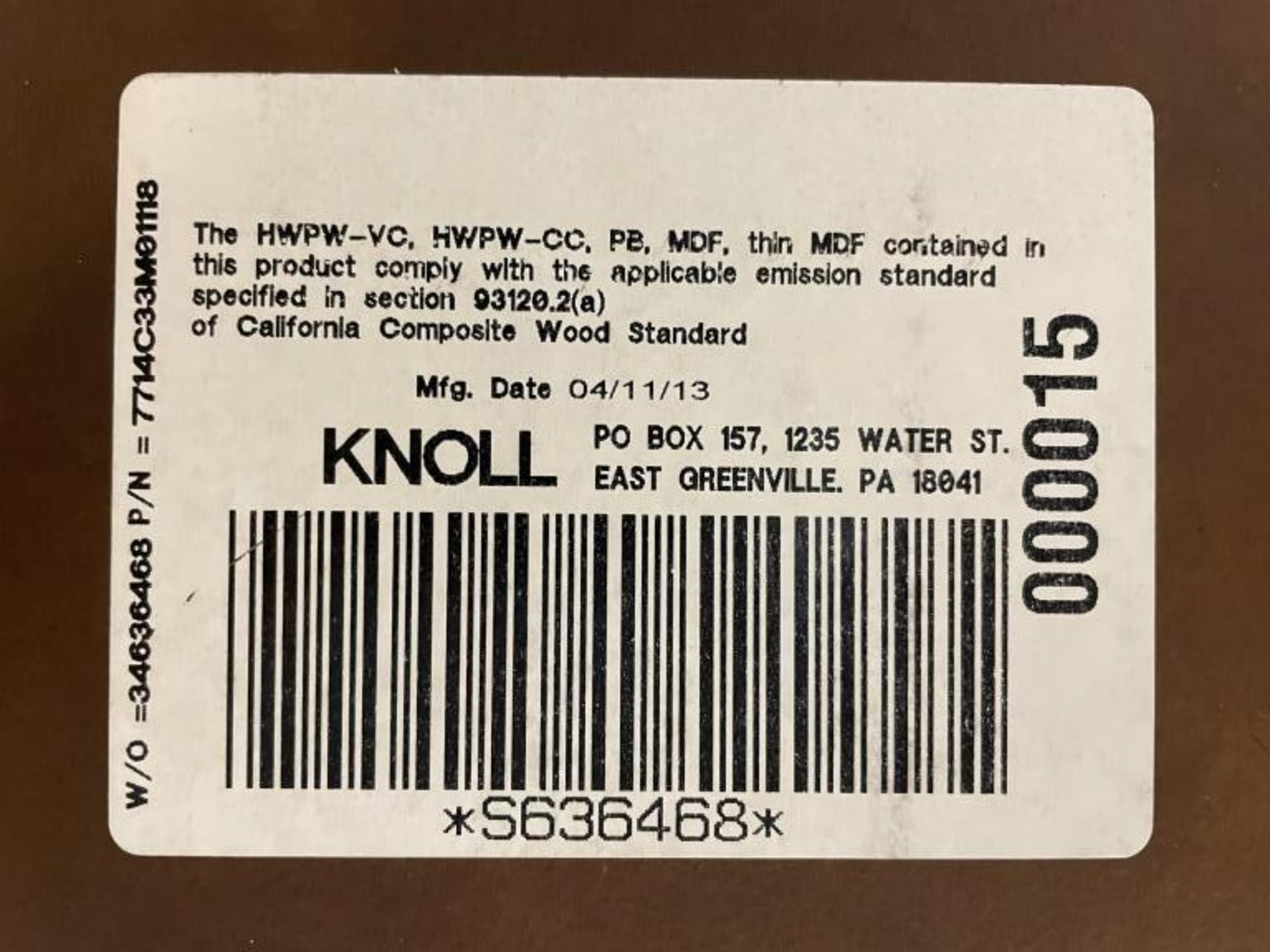 (2) Knoll 48"x 29.5" Portable Sit-Stand Desk - Image 3 of 6