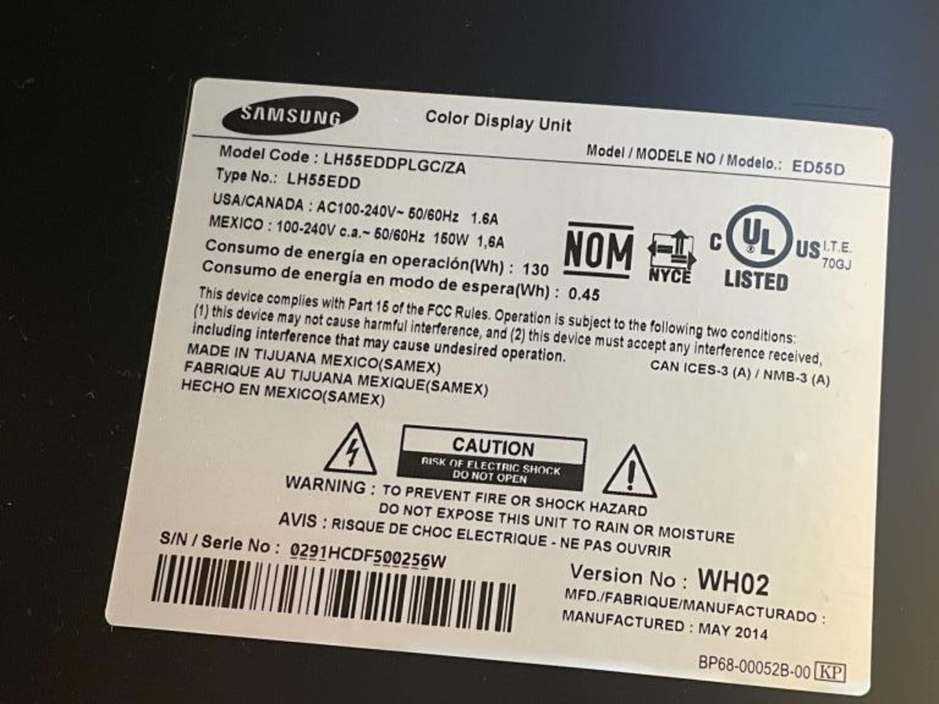 Samsung 55" Display & Ergotron Neo-Flex VHD Mobile Media Center - Image 3 of 9