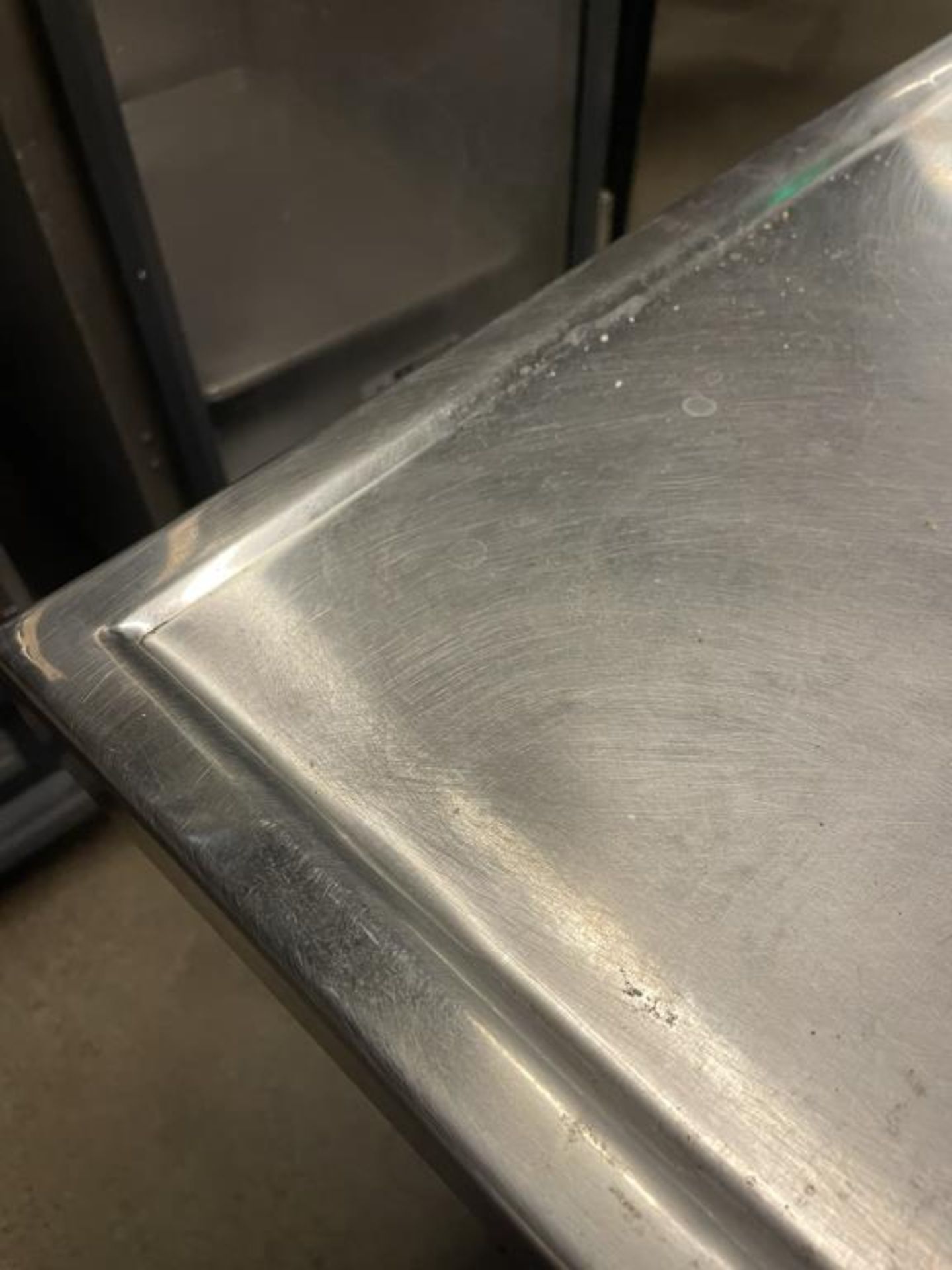 S.S Table on Wheels 30"x 30" - Image 3 of 4