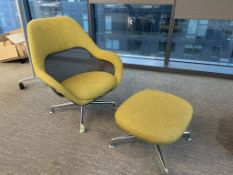 Coalesse Lowback Lounge Chair Yellow