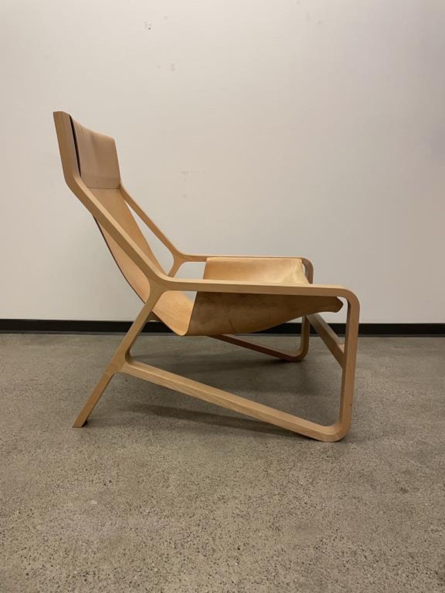 Blu Dot Leather Sling Toro Lounge Chair - Image 2 of 8