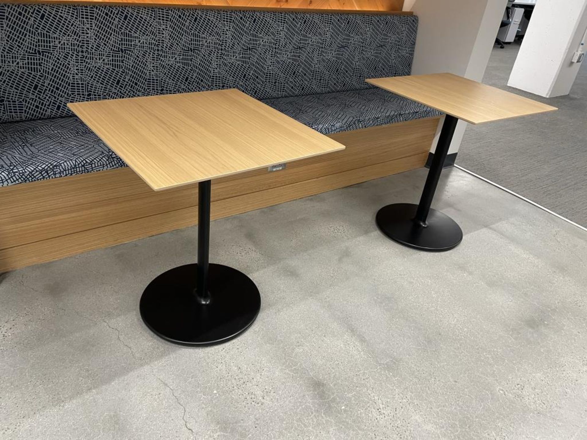 (4qty) Andreu World Podium Café Tables. - Image 2 of 2