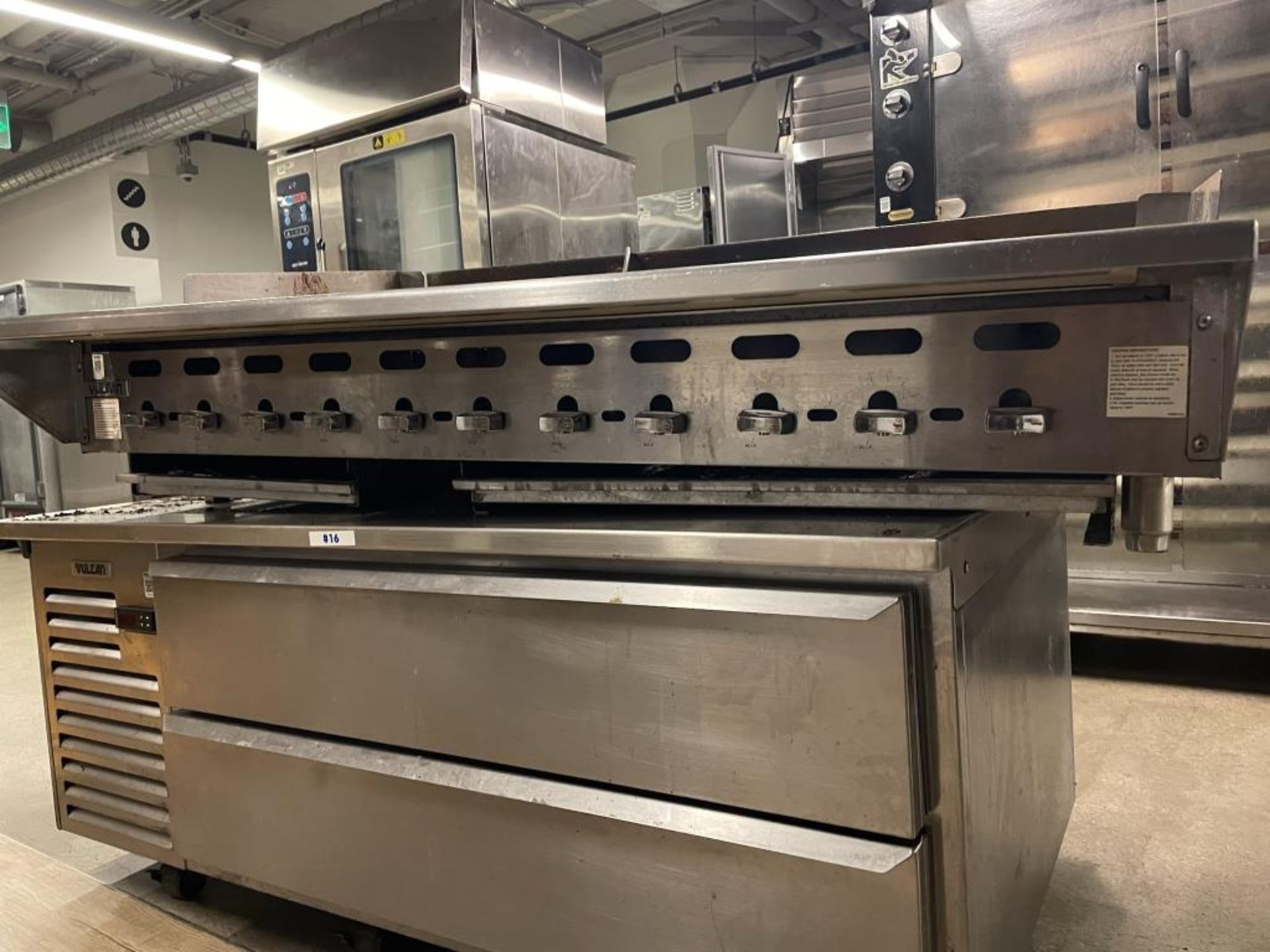 Vulcan 62" Charbroiler & Chef Base Refrigerator - Image 2 of 10