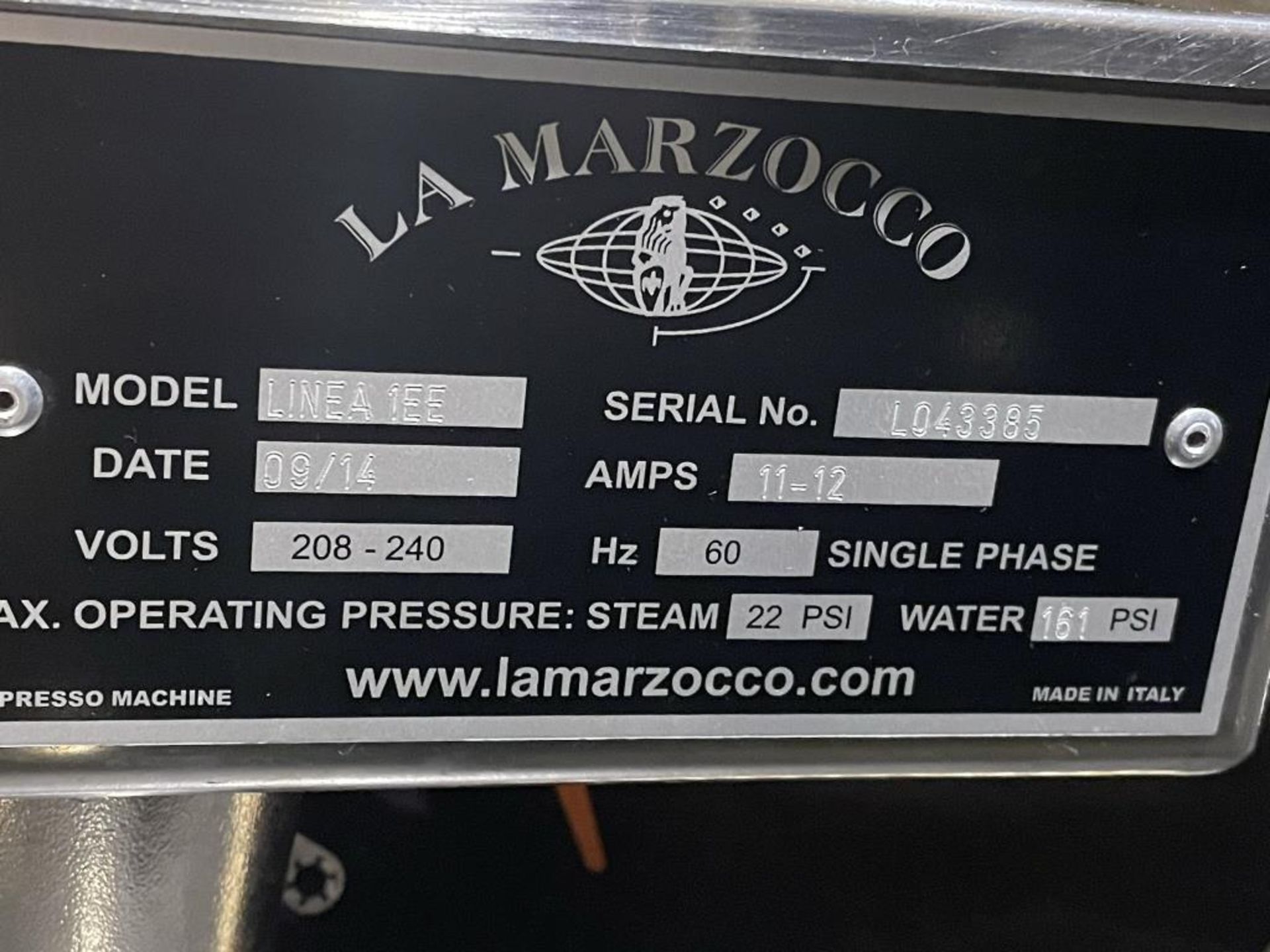 La Marzocco LINEA 1EE Semi-Auto Espresso Machine - Image 3 of 5