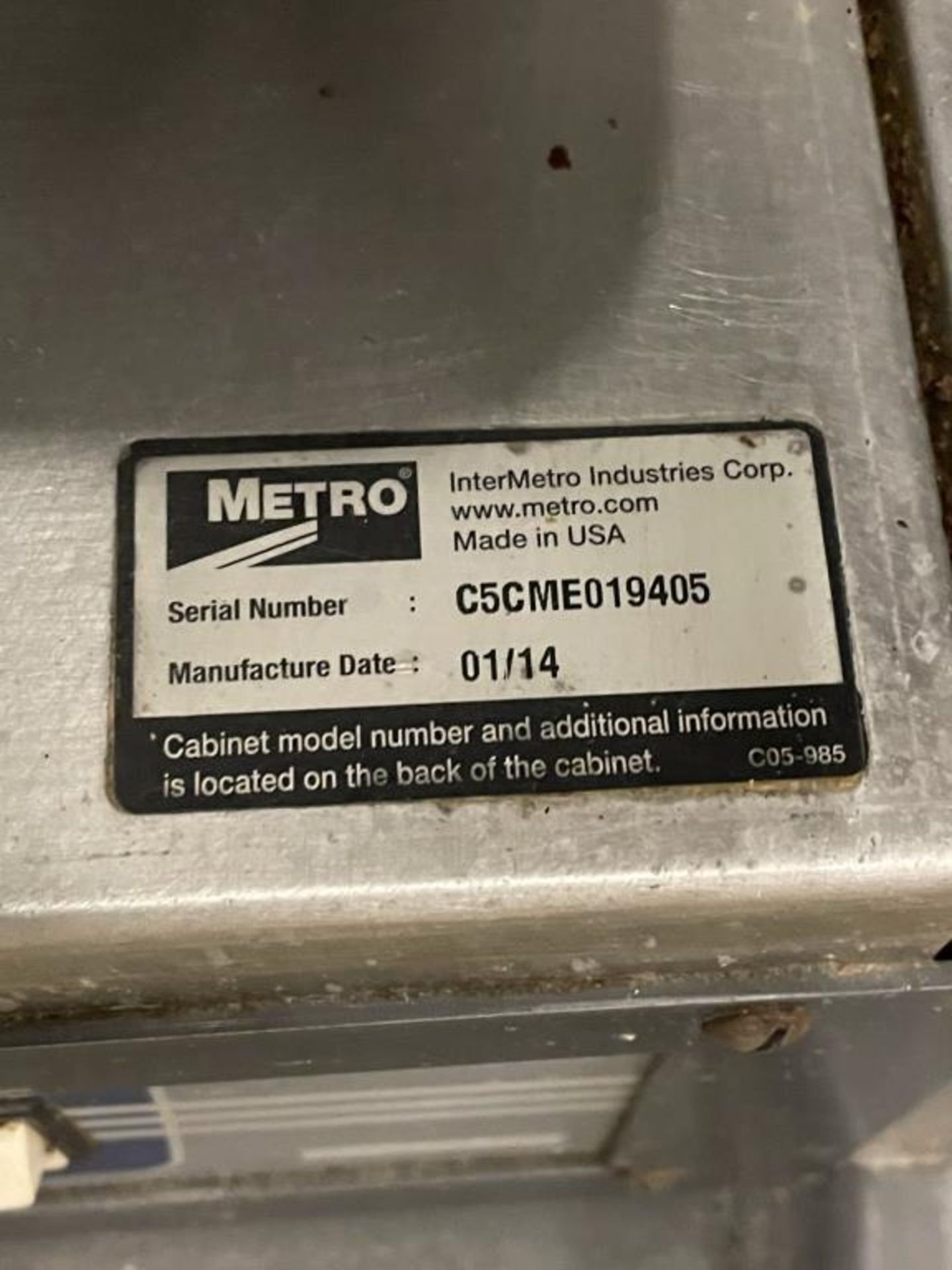 Metro C5 1 Series Holding/Proofing Cabinet - Image 3 of 4