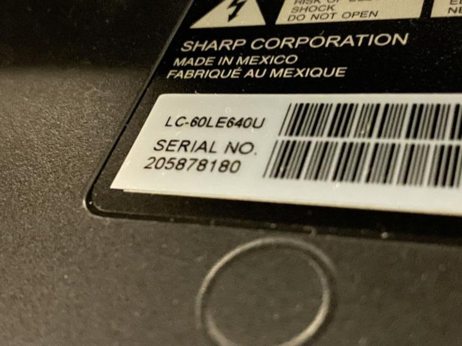 Sharp Aquos 60" LED TV & Ergotron Neo-Flex VHD Mobile - Image 2 of 6