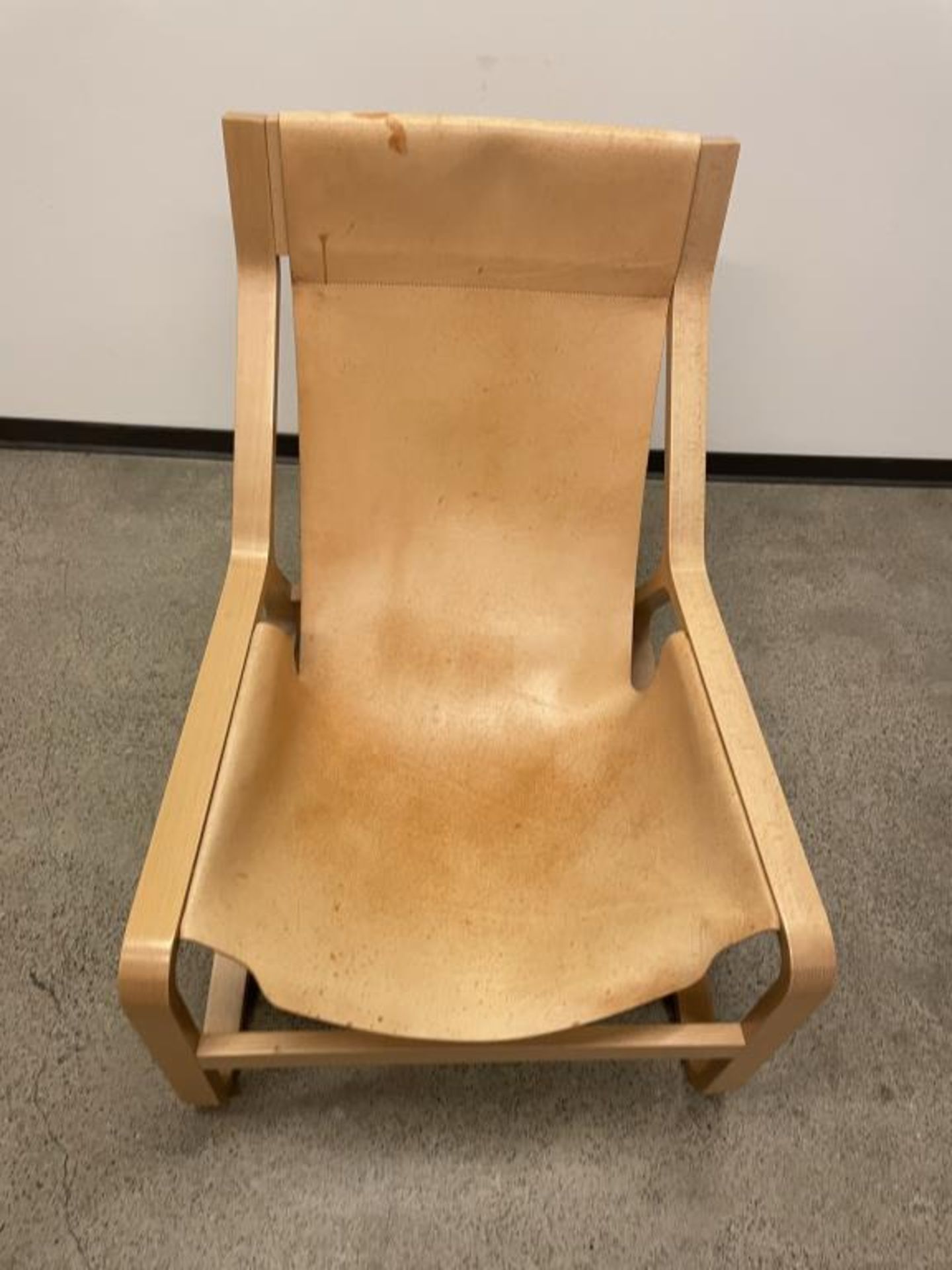 Blu Dot Leather Sling Toro Lounge Chair - Image 5 of 8