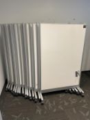 (15qty) Mobile Magnetic Dry Erase Room Divider White Boards