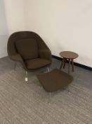 Knoll Womb Chair w/ Ottoman, Large