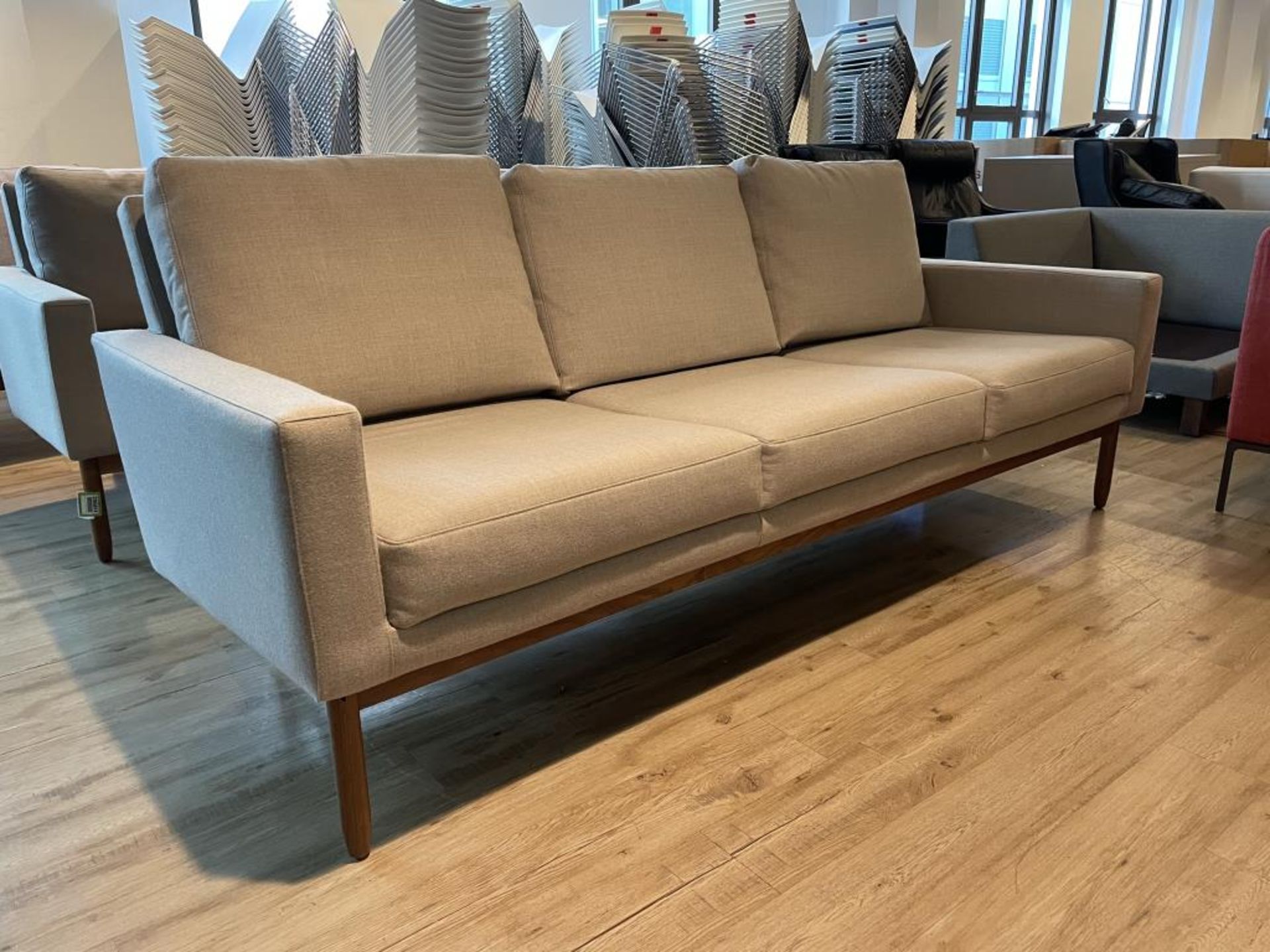 DWR Raleigh Sofa, Walnut Frame