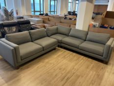 Room & Board 3pc (L) Sectional Dark Grey Couch 112"x112"