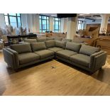 Room & Board 3pc (L) Sectional Dark Grey Couch 112"x112"