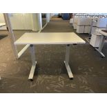 (2) Knoll 48"x 29.5" Portable Sit-Stand Desk