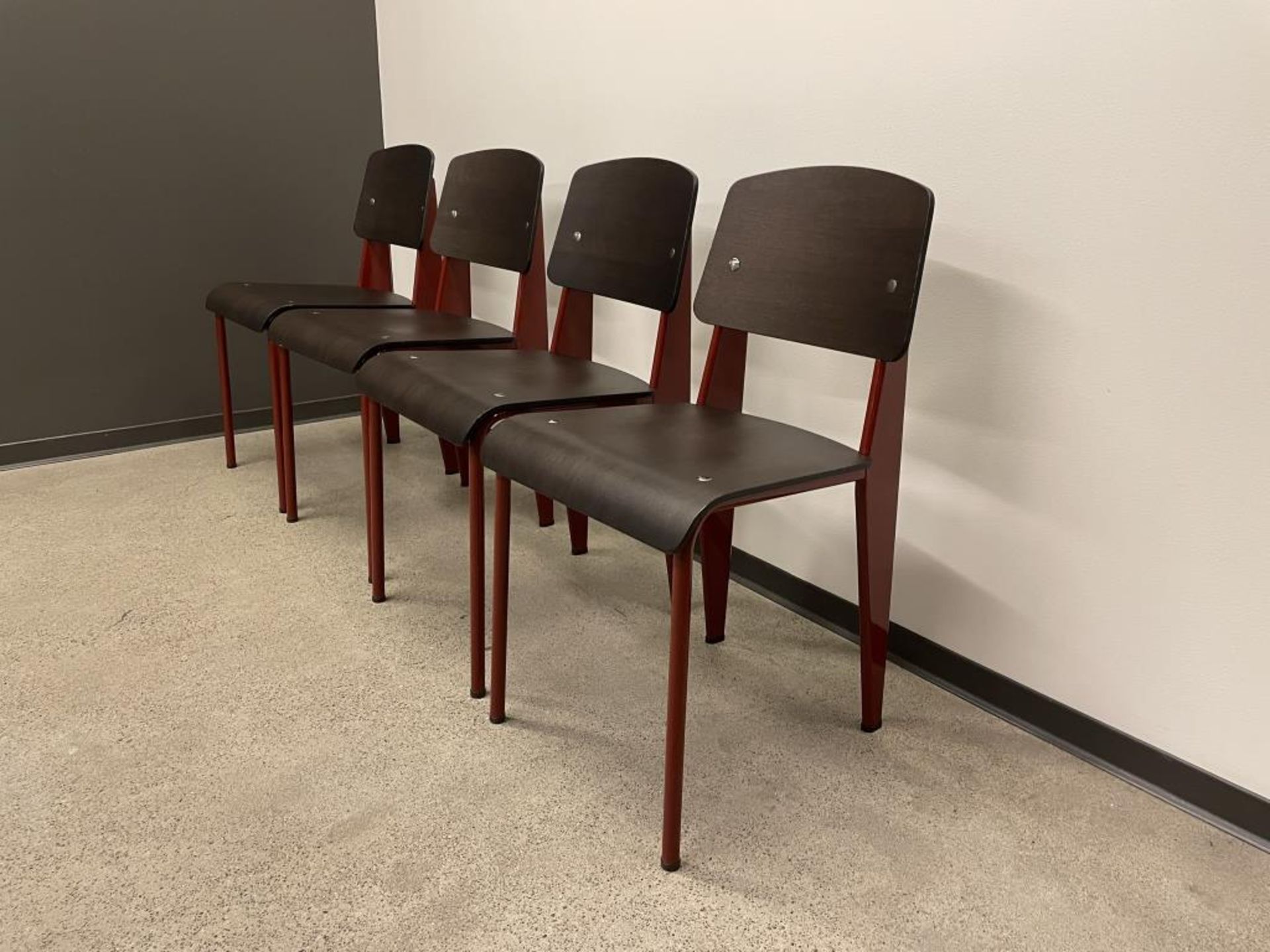 (4) Vitra Prouve Standard Chair - Image 6 of 10