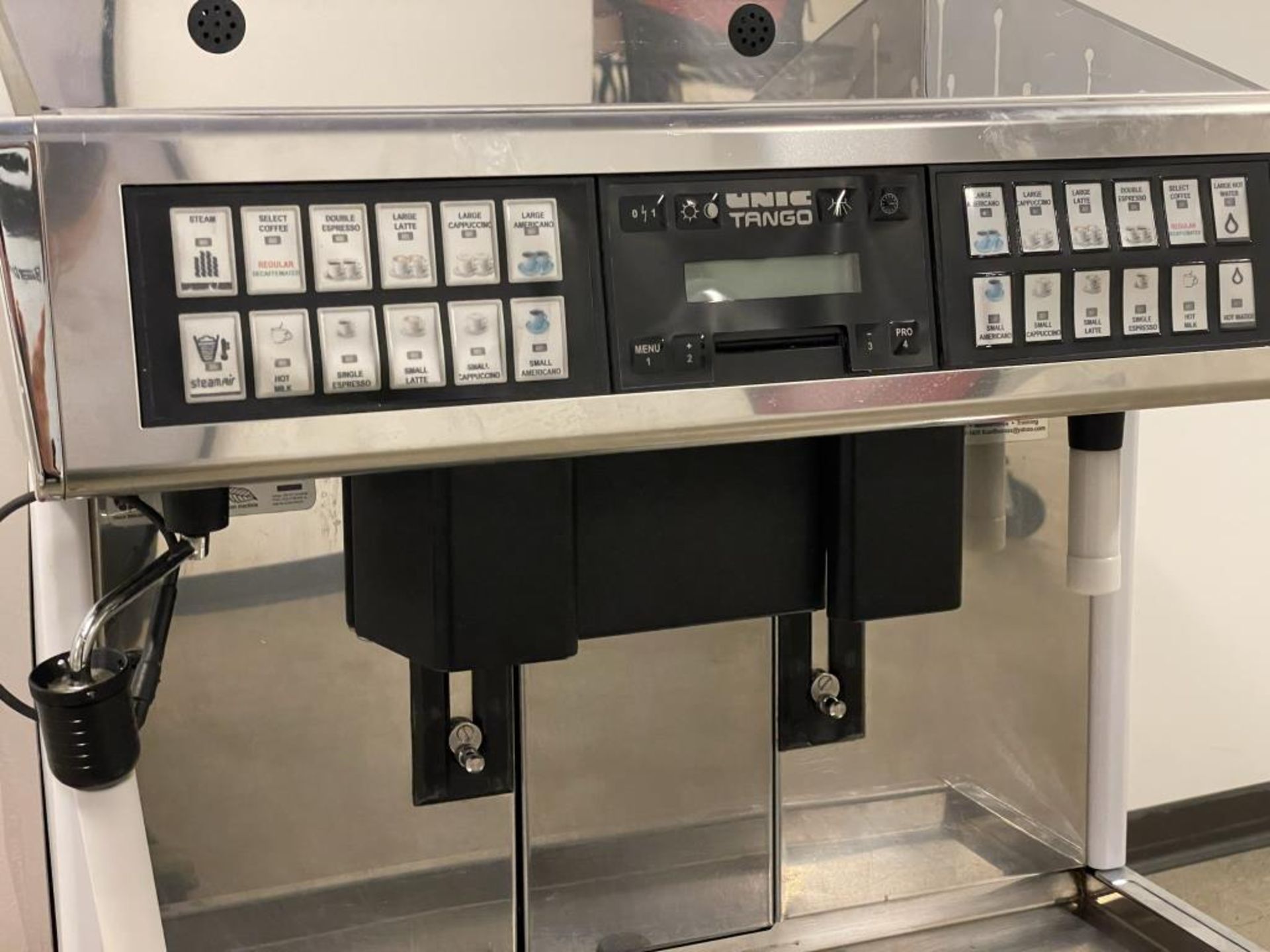 Unic Tango Automatic Espresso Machine w/ (2) Groups & (2) Hoppers - Image 3 of 11