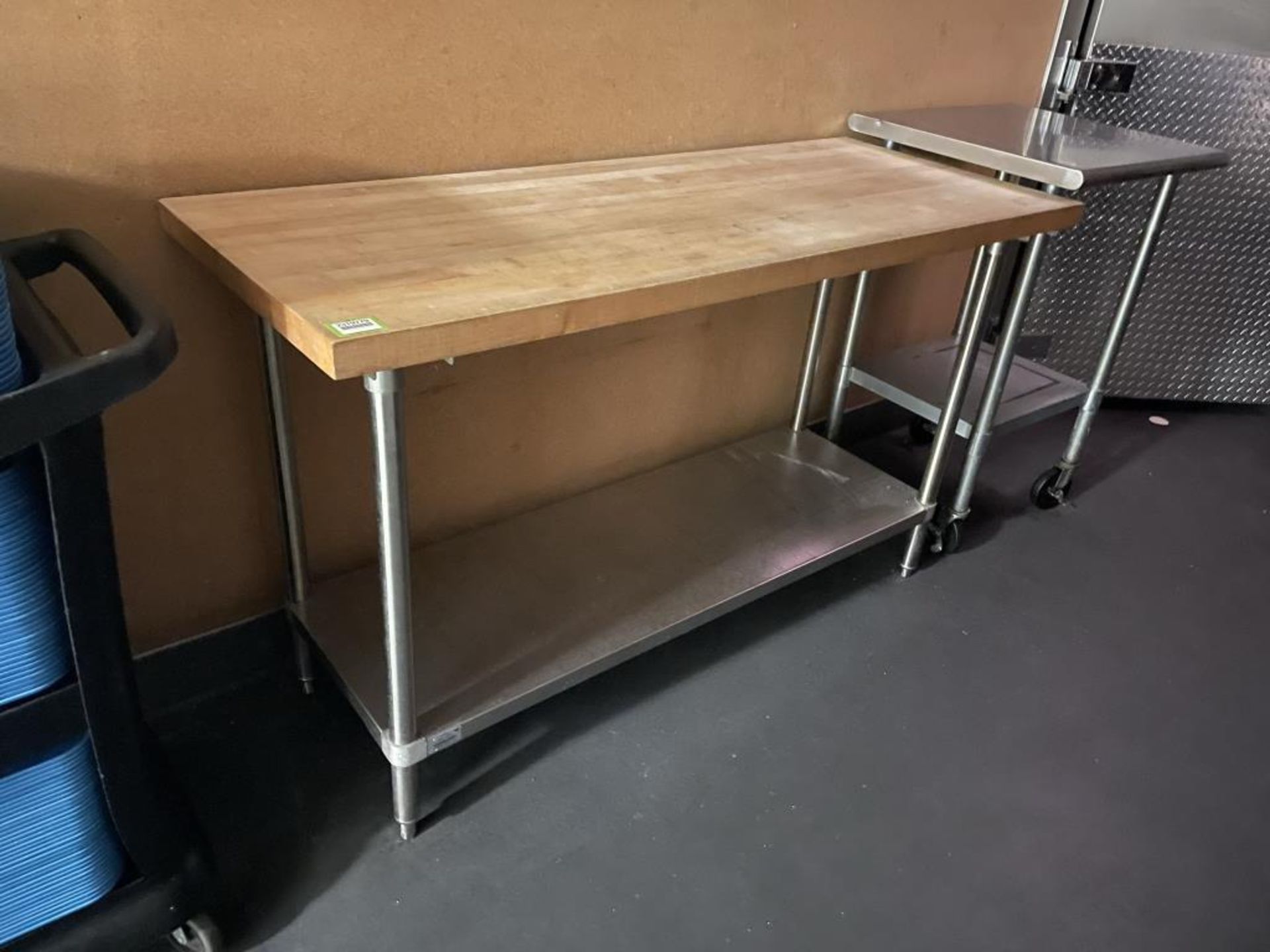 Maple Top Table w/ S.S Base 48"x24"