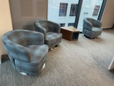 (3qty) Jason Furniture Swivel Chairs