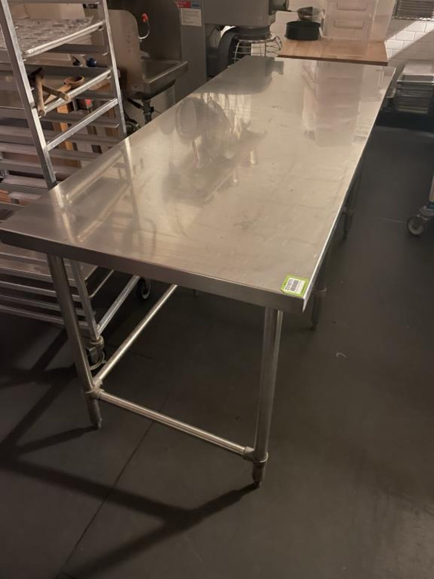 S.S Table 72"L x 30"D - Image 2 of 2