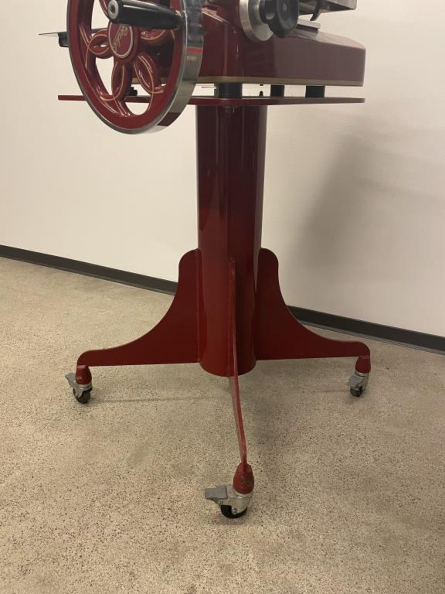 Berkel 330M-STD Manual Fly Wheel Slicer w/ Stand - Image 9 of 9