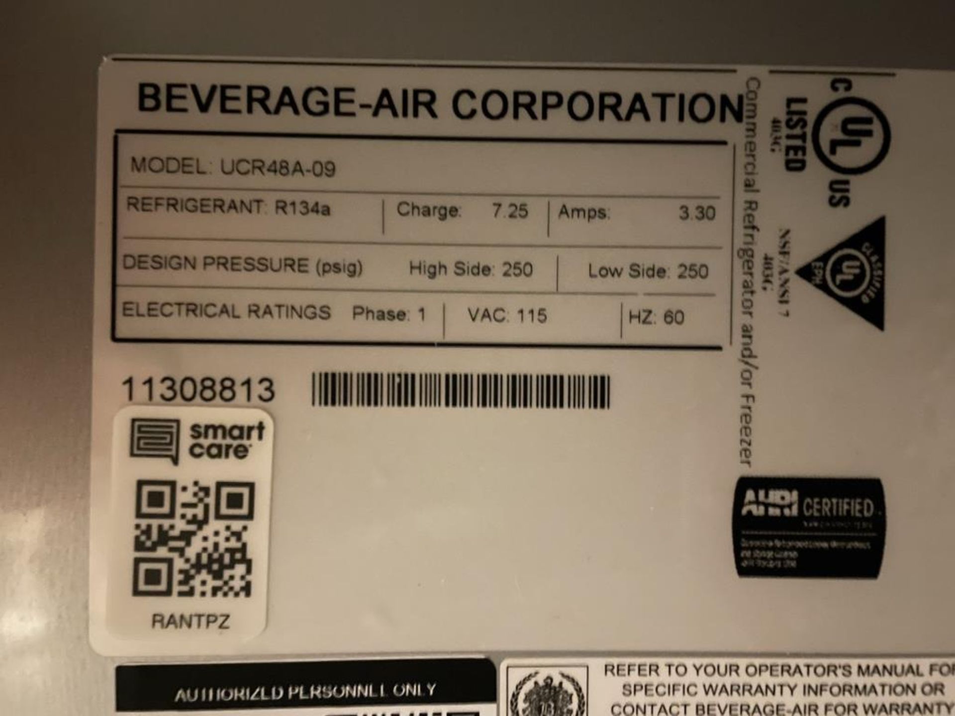 Beverage-Air UCR48A SS Undercounter Refrigerator - Image 2 of 4