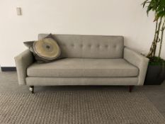 DWR Bantam Sofa Grey Fabric 73"x33"